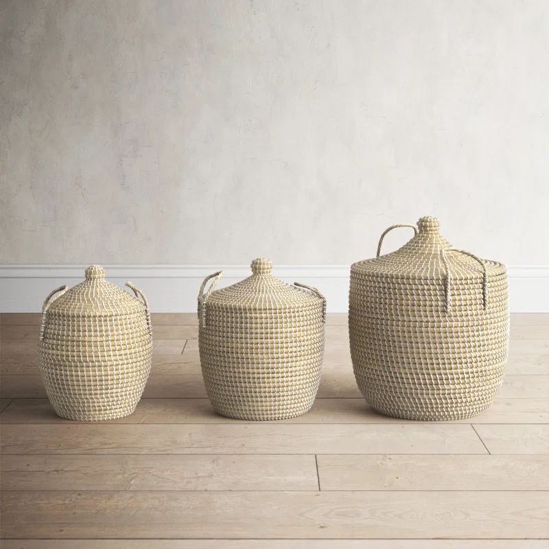 Birch Lane™ Olivi 3 Piece Seagrass Basket Set & Reviews | Wayfair | Wayfair North America