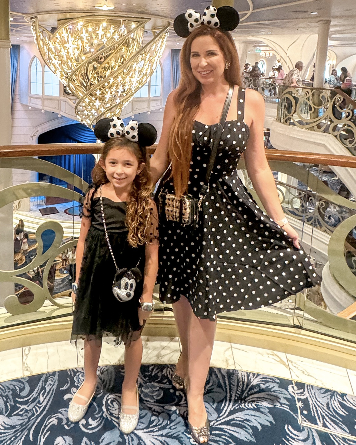 The Disney cruise has a restaurant called 1923 which is their black and white animation themed restaurant dating back to when Walt and Roy began Disney. Our purses are no longer available but I found some options that could work. My pumps are also super old but any black or pewter heel would be perfect  

#LTKStyleTip #LTKTravel #LTKKids