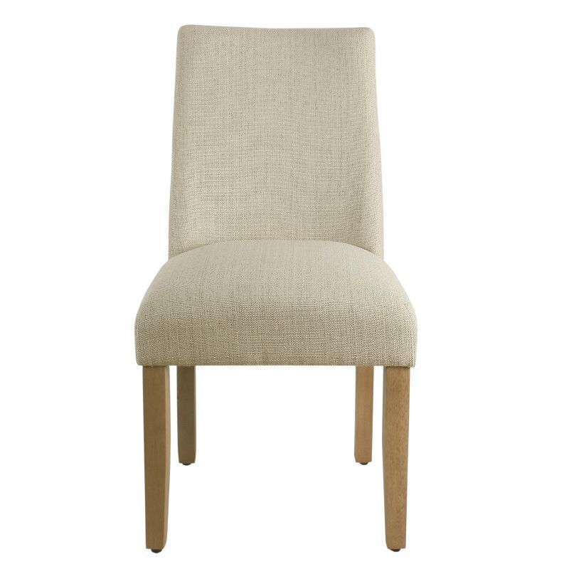 Marin Curved Back Dining Chair Stain Resistant Textured Linen - HomePop | Target
