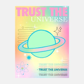 Trust the Universe Print by Creative Jawns | Dorm Essentials - 9" x 12" - Dormify | Dormify