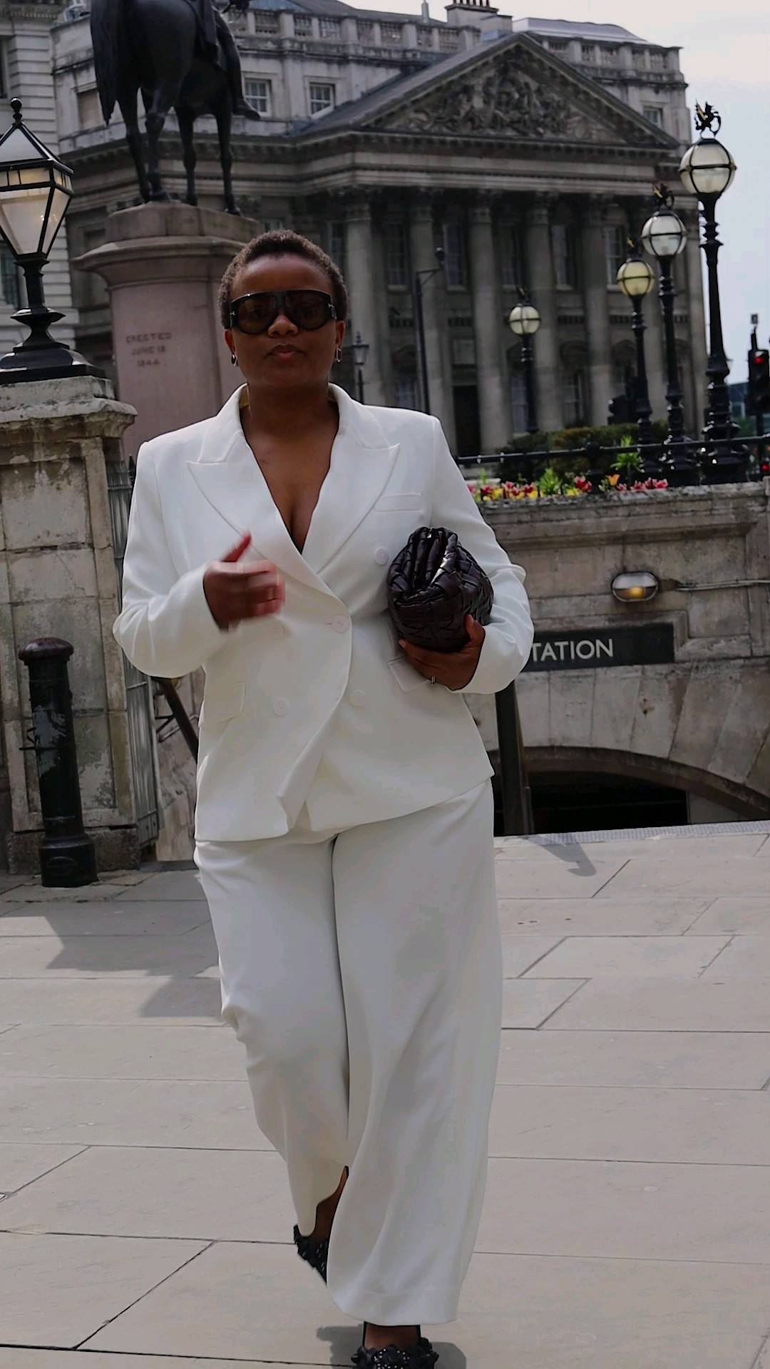 Suited in white mint velvet blazer and trousers in size 14 true to size. How to style a white suit. #styleinspiration #whitesuit

#LTKuk #LTKmodest #LTKstyletip