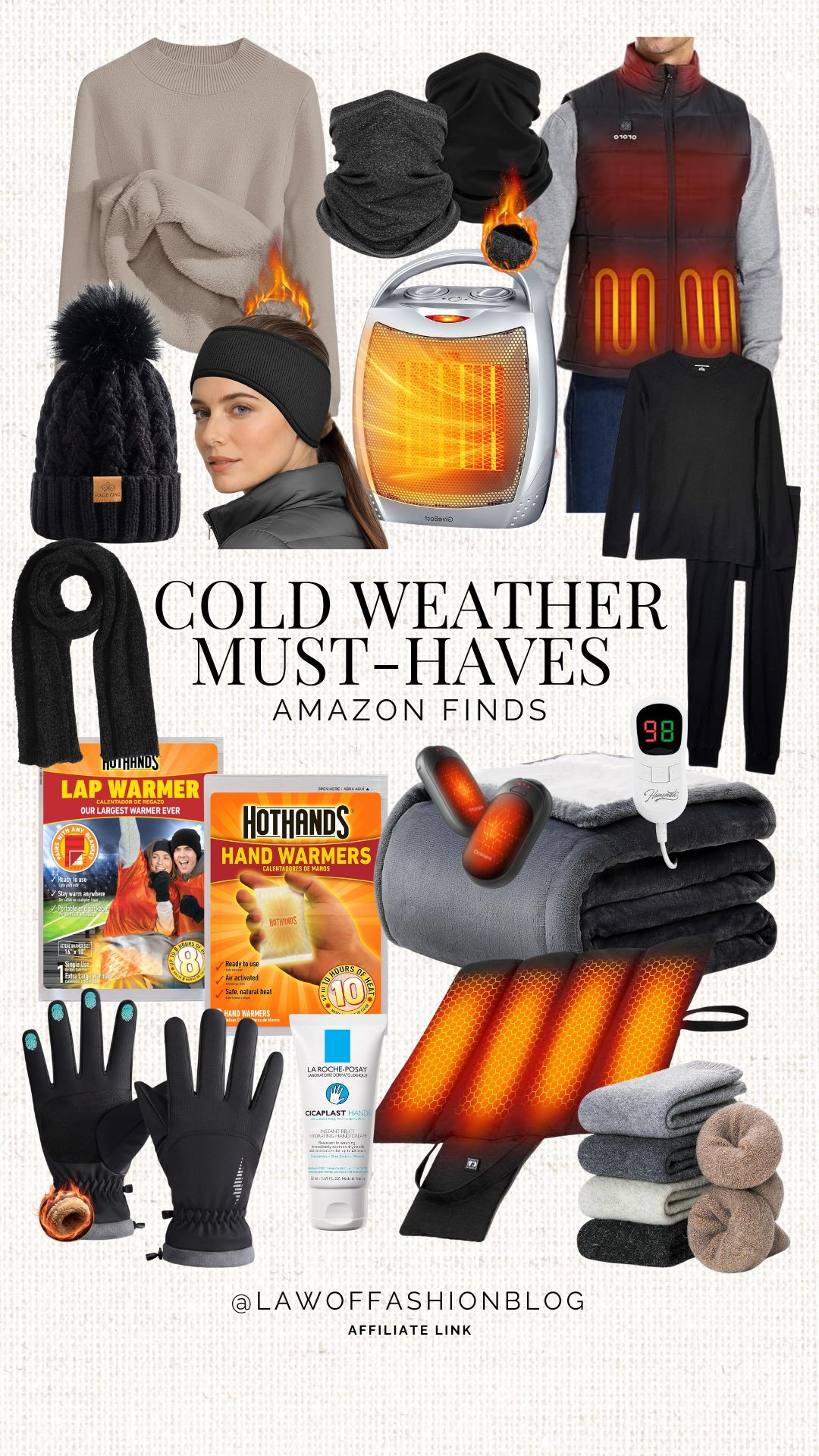 Cold weather must-haves from Amazon! Keep warm with these heating gadgets, clothing and other popular winter finds. 

Heated vest, hand warmers, hothands, thermal, fleece lined, cold, gloves, socks, wool, heater, essentials, gear, winter finds, affordable Amazon.  

 #LTKSeasonal