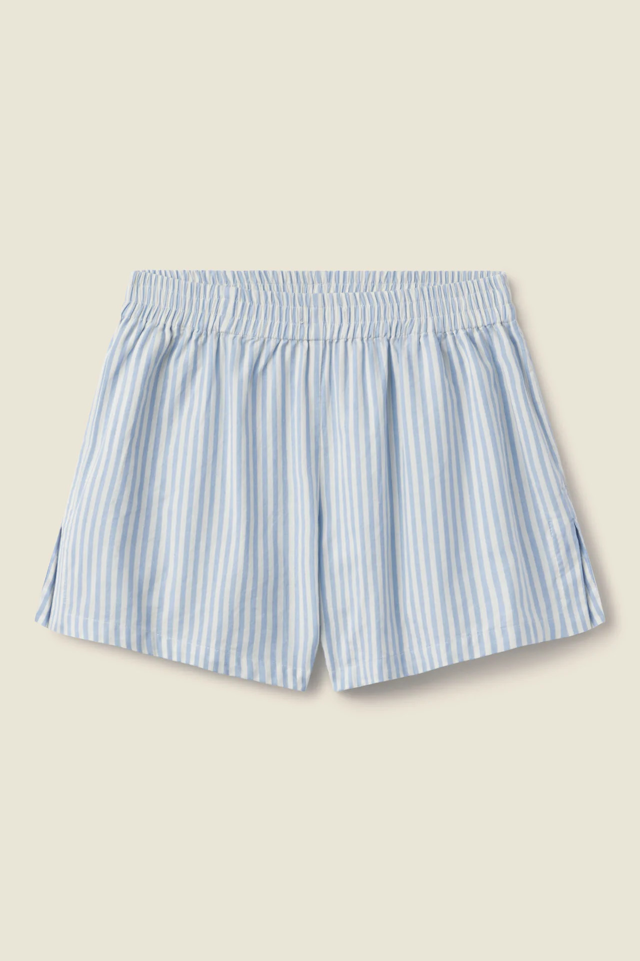 Dora Short Blue Oxford Stripe | TROVATA