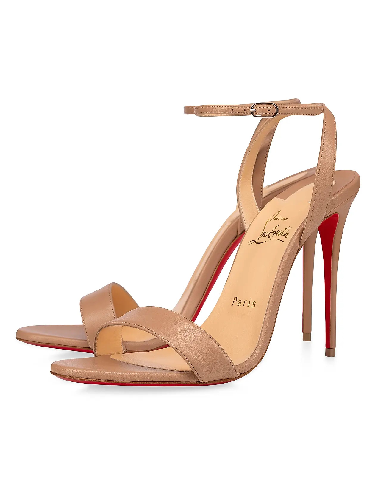 Loubigirl 100MM Leather Sandals | Saks Fifth Avenue