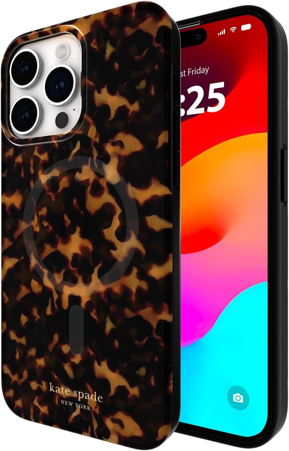 kate spade new york iPhone 15 Pro Max Case, Compatible with MagSafe - Tortoiseshell | Amazon (US)
