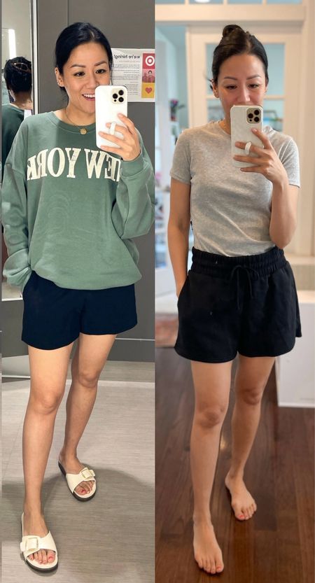 Size small shorts on left and medium on right
Size XS sweatshirt
Sized up to medium in PJ set (top seen here)


#LTKover40 #LTKsalealert #LTKSeasonal
