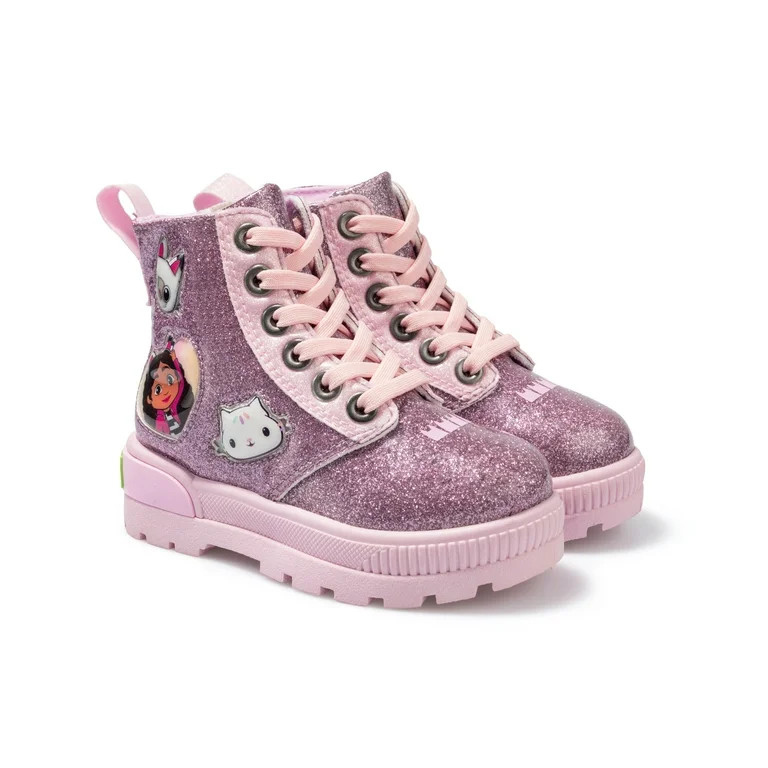 Gabby's Dollhouse Toddler Girls Combat Boots - Walmart.com | Walmart (US)