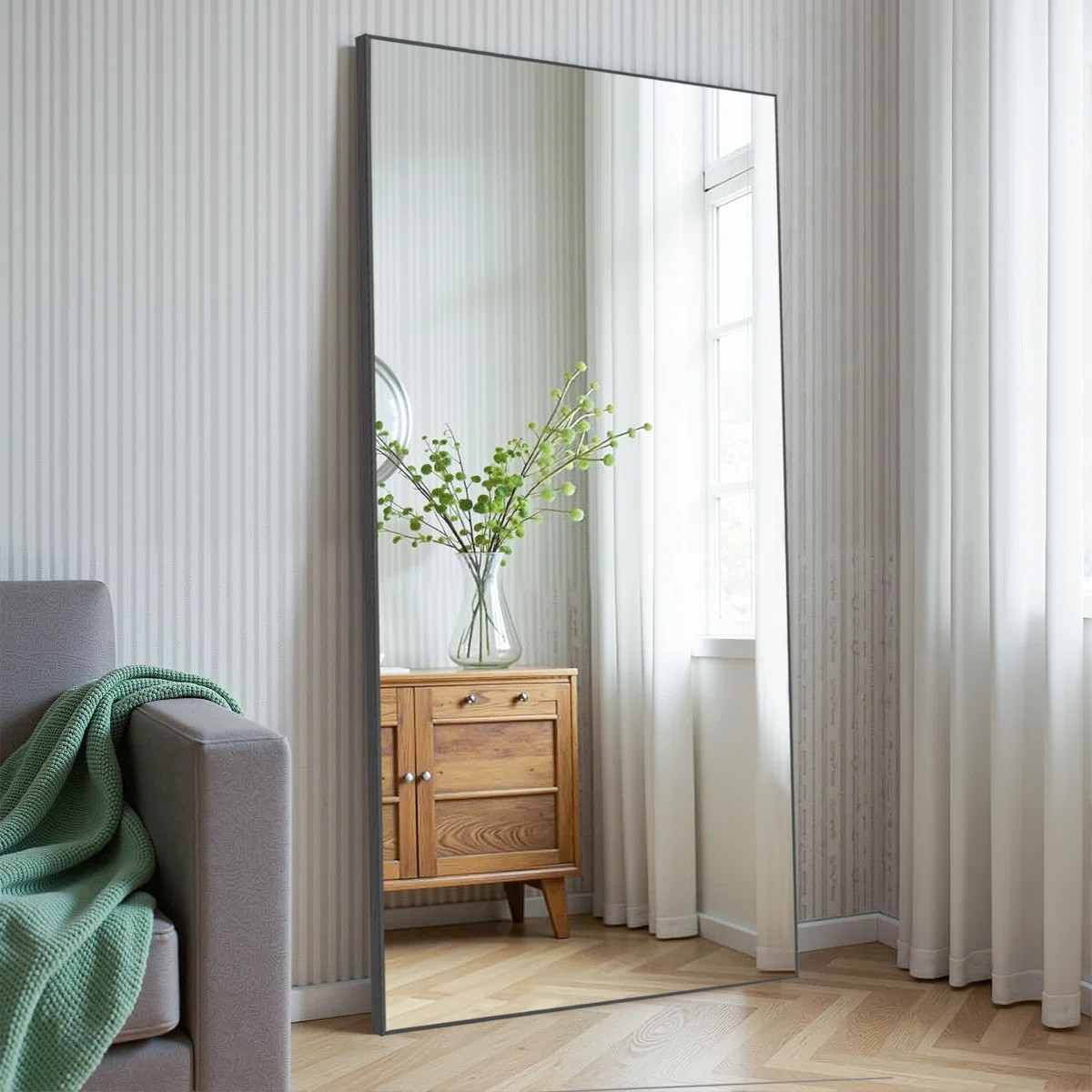 Arstides Metal Flat Mirror | Wayfair North America