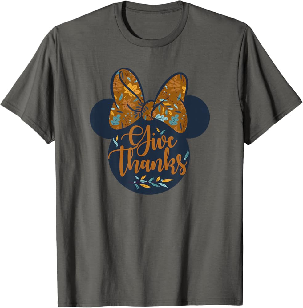 Disney Mickey And Friends Thanksgiving Fall Minnie Ears T-Shirt | Amazon (US)