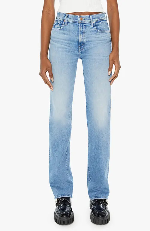 MOTHER The Kick It High Waist Straight Leg Jeans in Tarot Time at Nordstrom, Size 26 | Nordstrom