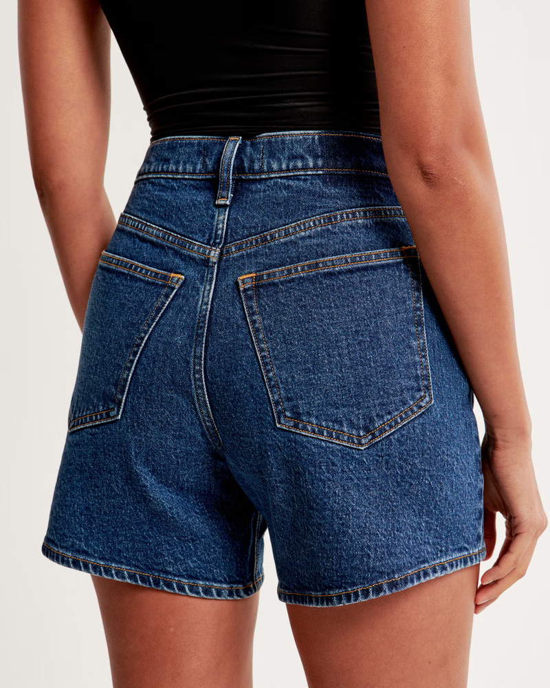 Women's High Rise Dad Short | Women's Bottoms | Abercrombie.com | Abercrombie & Fitch (US)
