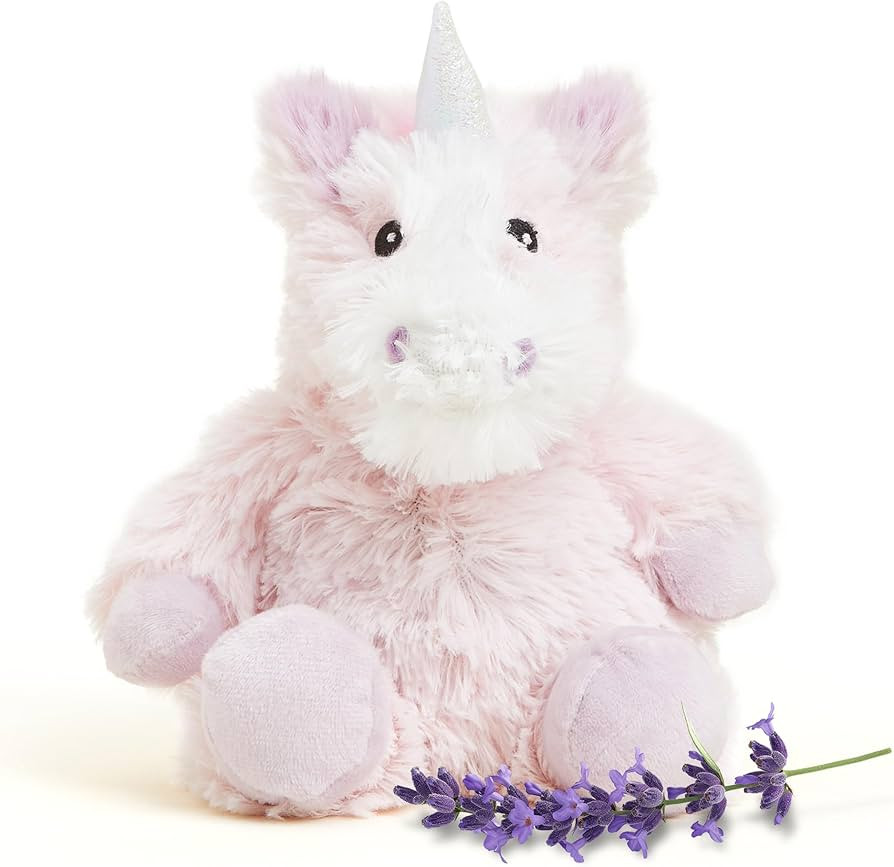warmies Junior Microwavable & Weighted Stuffed Animals, Unicorn - Heated Stuffed Animal Plushie f... | Amazon (US)