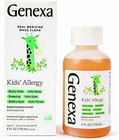 Genexa Kids' Liquid Allergy Medication - 4oz - Allergy Medication for Children - Organic Agave Fl... | Amazon (US)