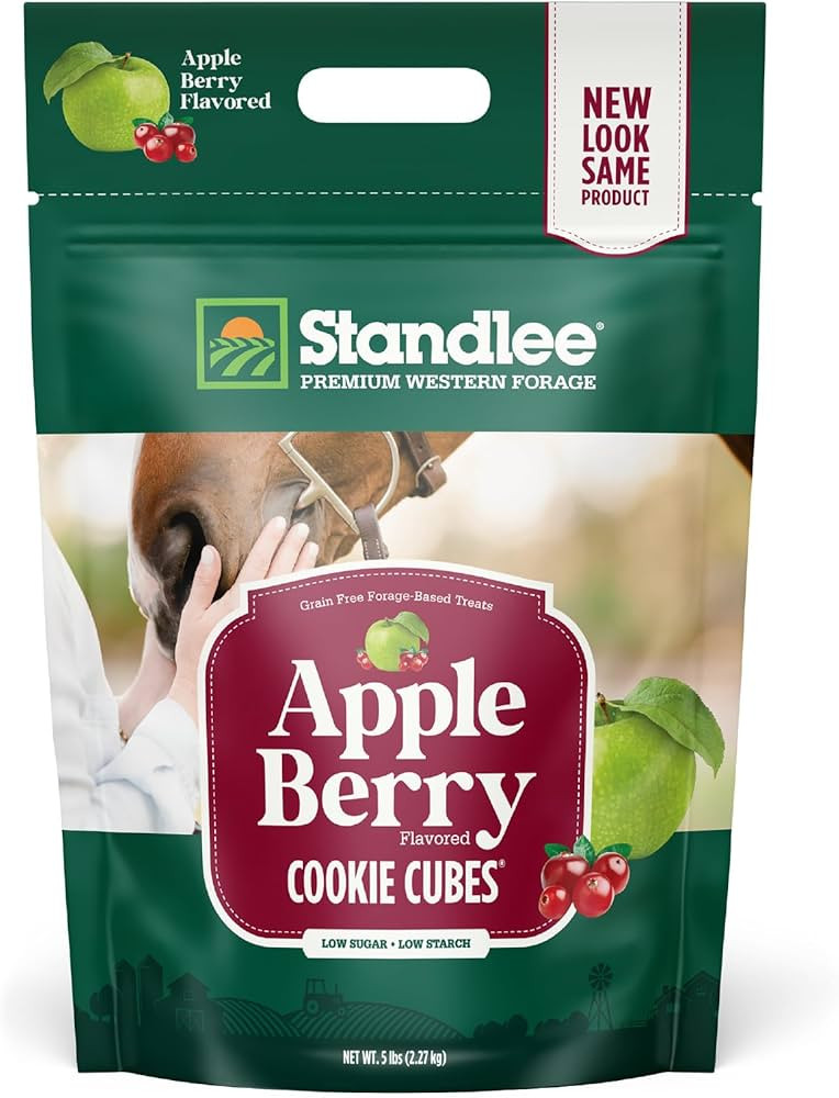 Standlee Apple Berry Cookie Cubes, Forage Based Horse Treat, 5lb | Amazon (US)