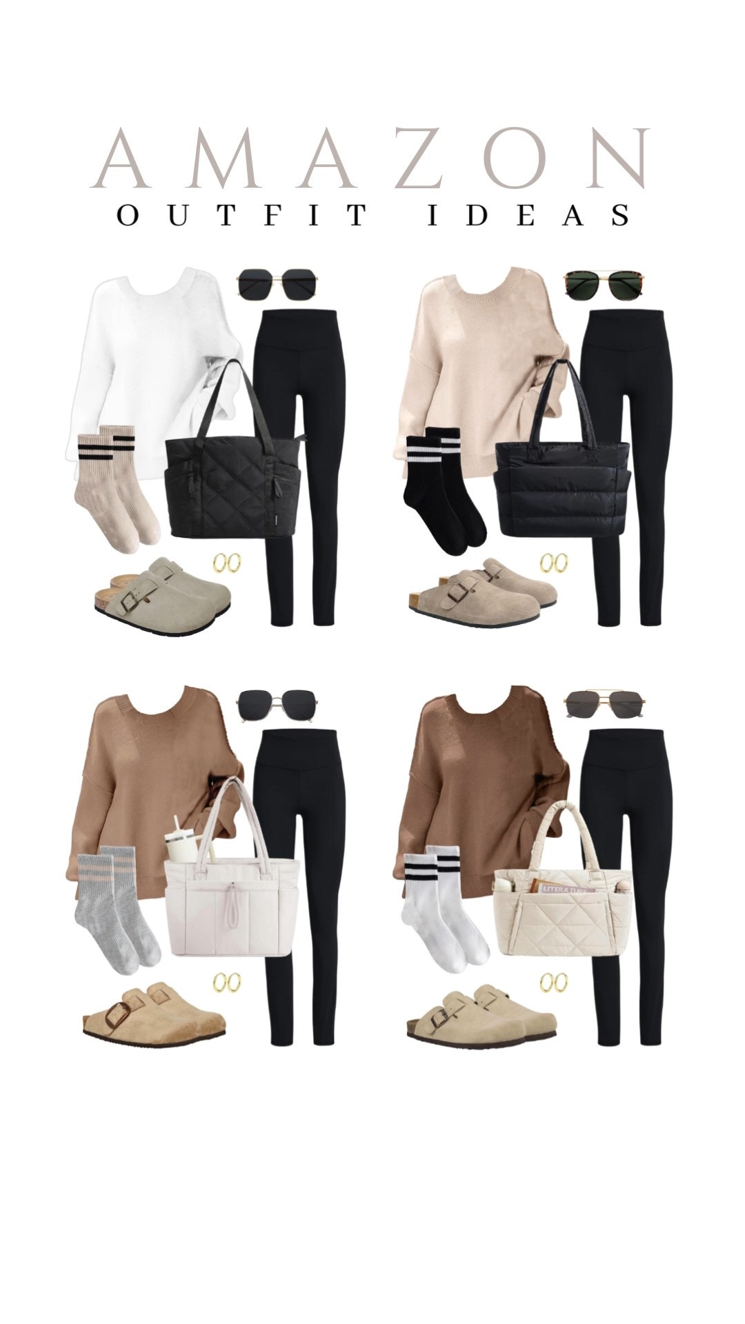 Soft leggings and cozy oversized sweaters are perfect for staying comfortable while running errands!
puffer tote bag, suede clogs, striped crew socks, winter style, viral style, casual outfit idea, running errands, winter style, comfy shoes, trendy look, capsule wardrobe, amazon finds, affordable style, transitional outfit idea

#LTKFindsUnder50 #LTKU #LTKSeasonal