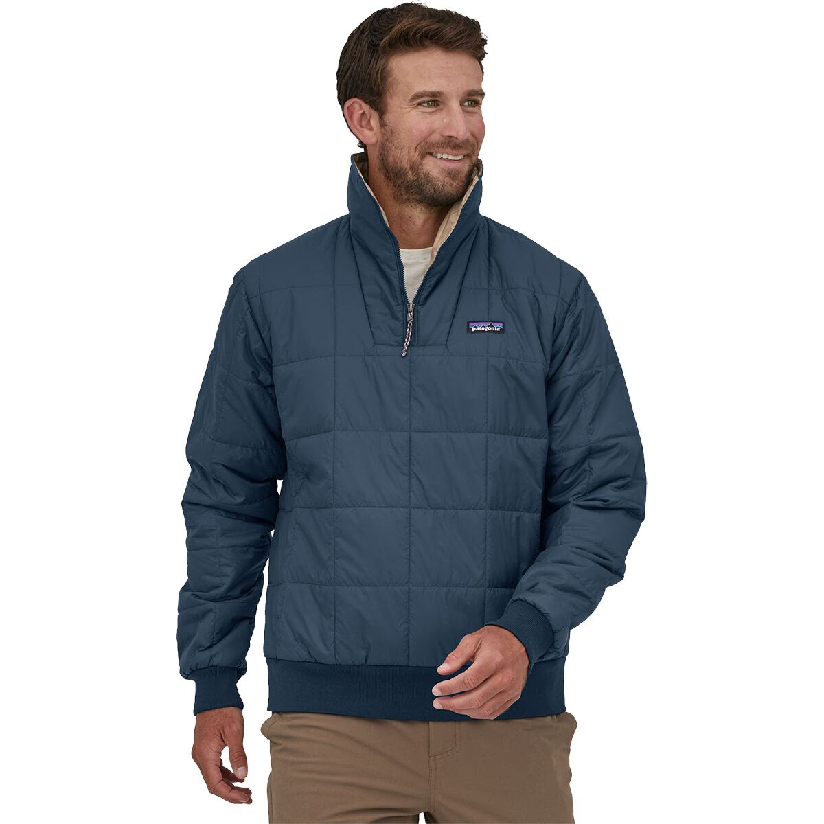 Patagonia Box Quilted Pullover Jacket - Men's Tidepool Blue, XXL | Backcountry