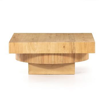 Fluted Base Coffee Table | West Elm (US)