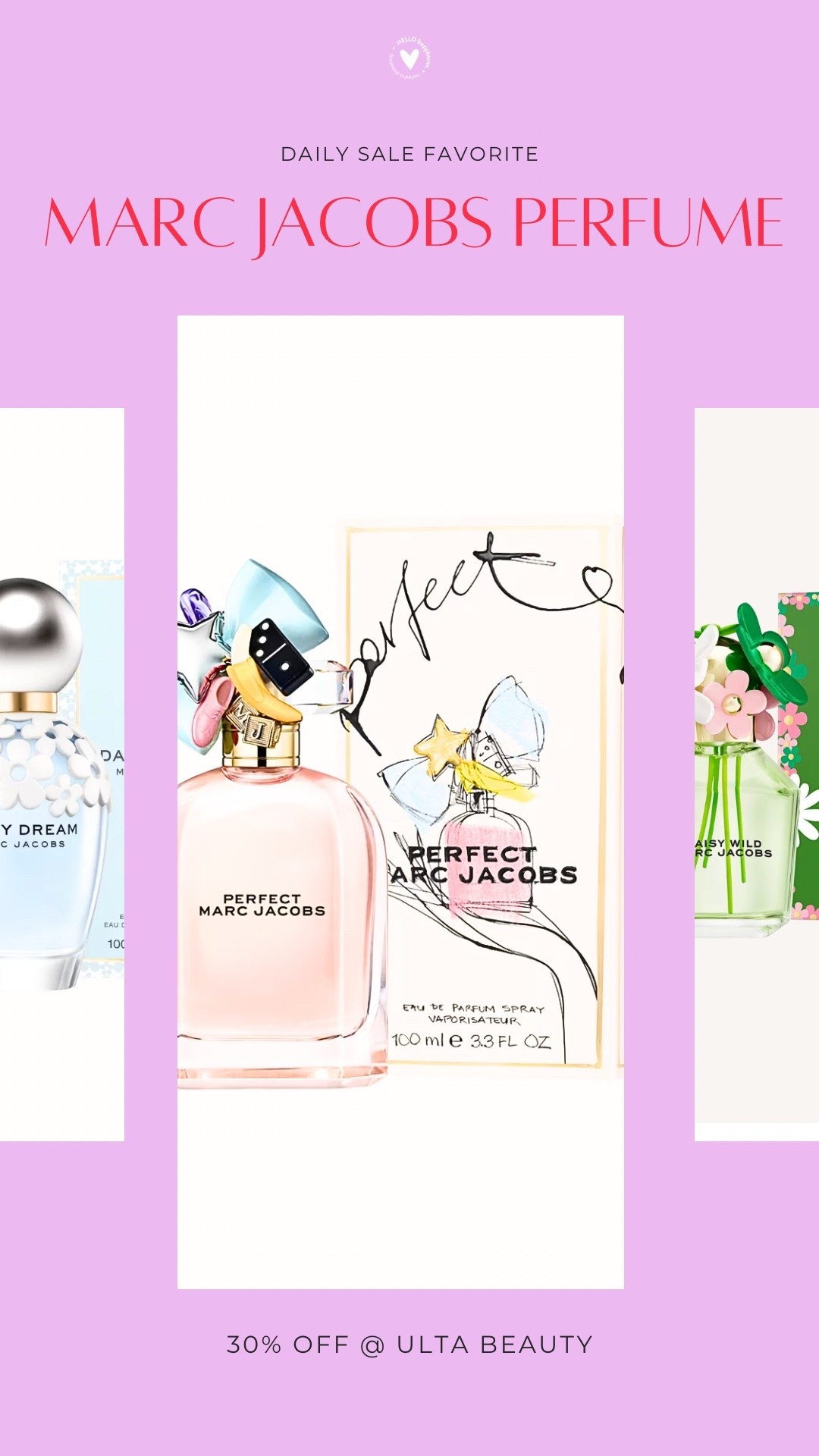 One of my all-time favorite fragrances is on sale! 💕 Score 30% off Marc Jacobs perfumes at Ulta Beauty. It's the perfect time to stock up on your signature scent or try a new favorite. ✨

@ULTA Beauty

#LTKBeauty #LTKgrwm #LTKSaleAlert
