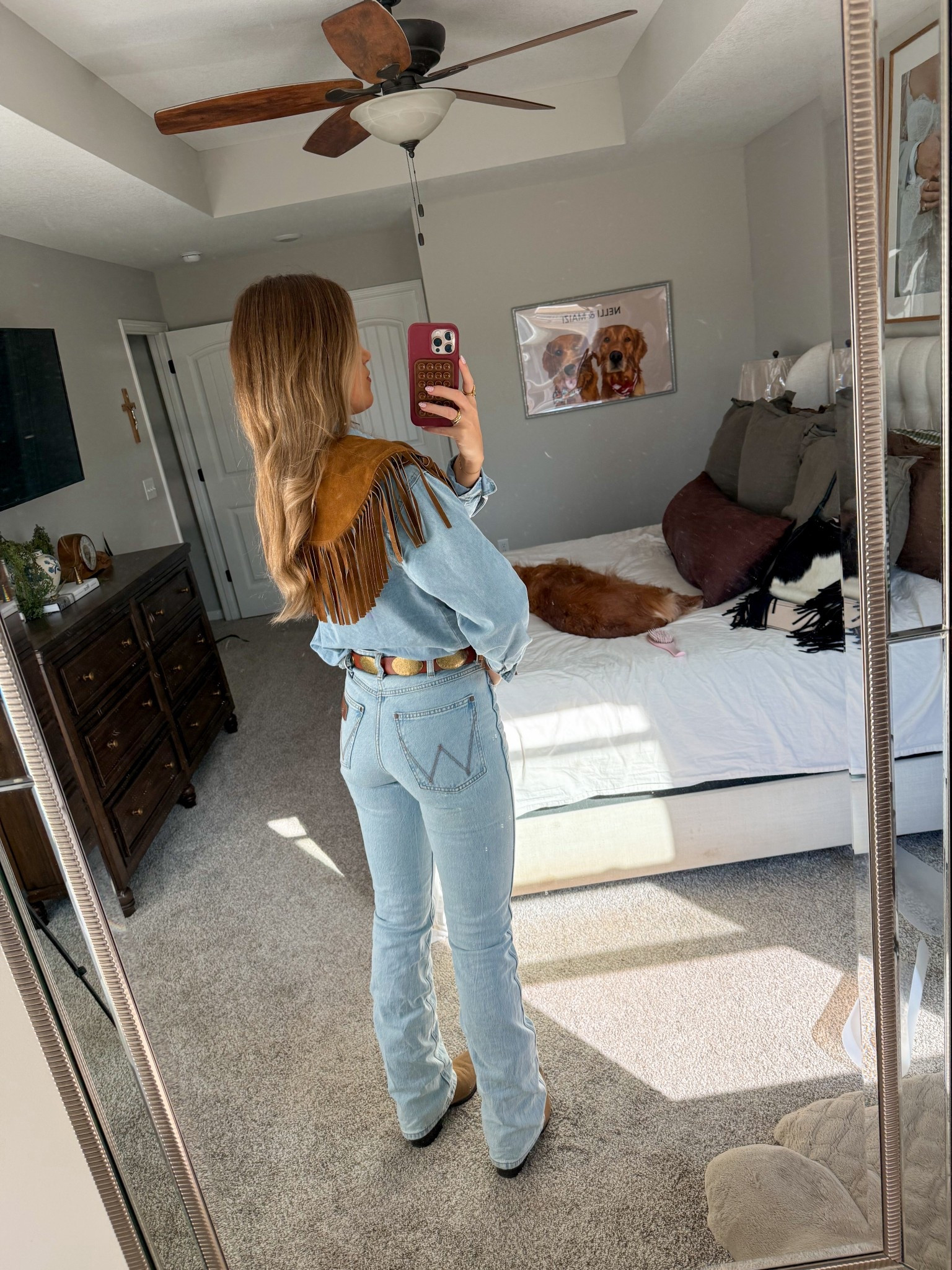 fave denim on denim look! sizing: size 26 in jean, 36 inseam (i’m 5’10) size medium in amazon denim top and size down half size in cowboy boots 

#LTKgrwm #LTKTall #LTKootd