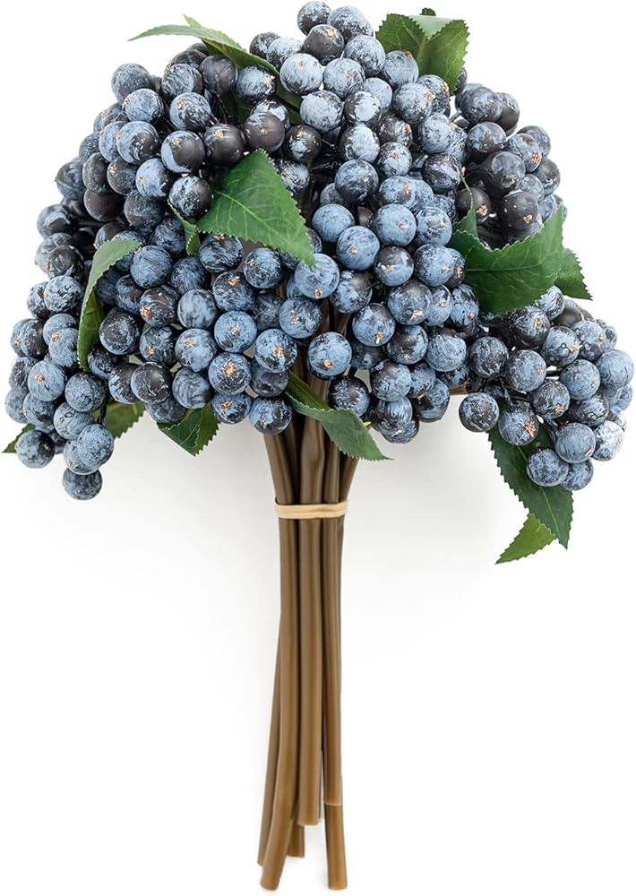 Ling's Moment Fake Berries Greenery Stems, 10pcs Faux Foam Berry Plants Artificial Decor for DIY ... | Amazon (US)