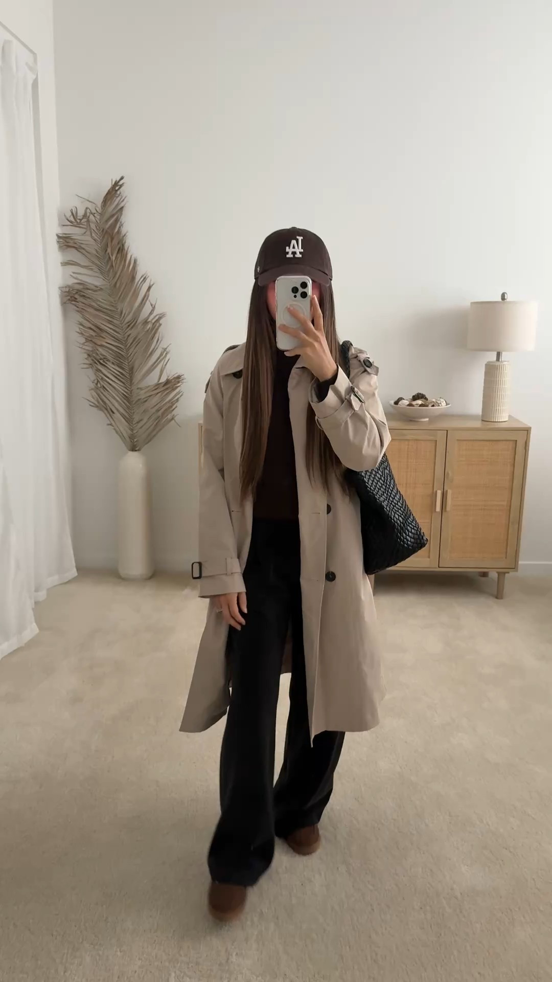 Casual fall rainy day outfit (perfect Thanksgiving outfit too). These trousers are a great Abercrombie alternative + they feel just like sweatpants & come in short inseams for petites (I’m 5ft wearing XS 29” inseam). Wearing size XS in everything except the coat

| rainy day outfit, fall outfits, fall capsule wardrobe outfit, trench coat outfit, thanksgiving outfits, casual outfits, amazon outfit, travel outfit, travel outfits, airport outfit, casual sneakers, adidas sambas dupes, trouser sweatpants, petite trouser pants, petite pants, abercrombie trouser dupes, amazon fashion, amazon sweater, amazon jacket, amazon sneakers, brown sneakers, brown suede sneakers, woven tote, woven tote bag, neutral outfits, neutrals // neutrallynicole, @neutrallynicole, neutrallynicole.com, Neutrally Nicole

#LTKPetite #LTKSaleAlert #LTKShoeCrush #LTKItBag #LTKStyleTip #LTKFindsUnder50 #LTKFindsUnder100 #LTKTravel #LTKSeasonal #LTKGiftGuide