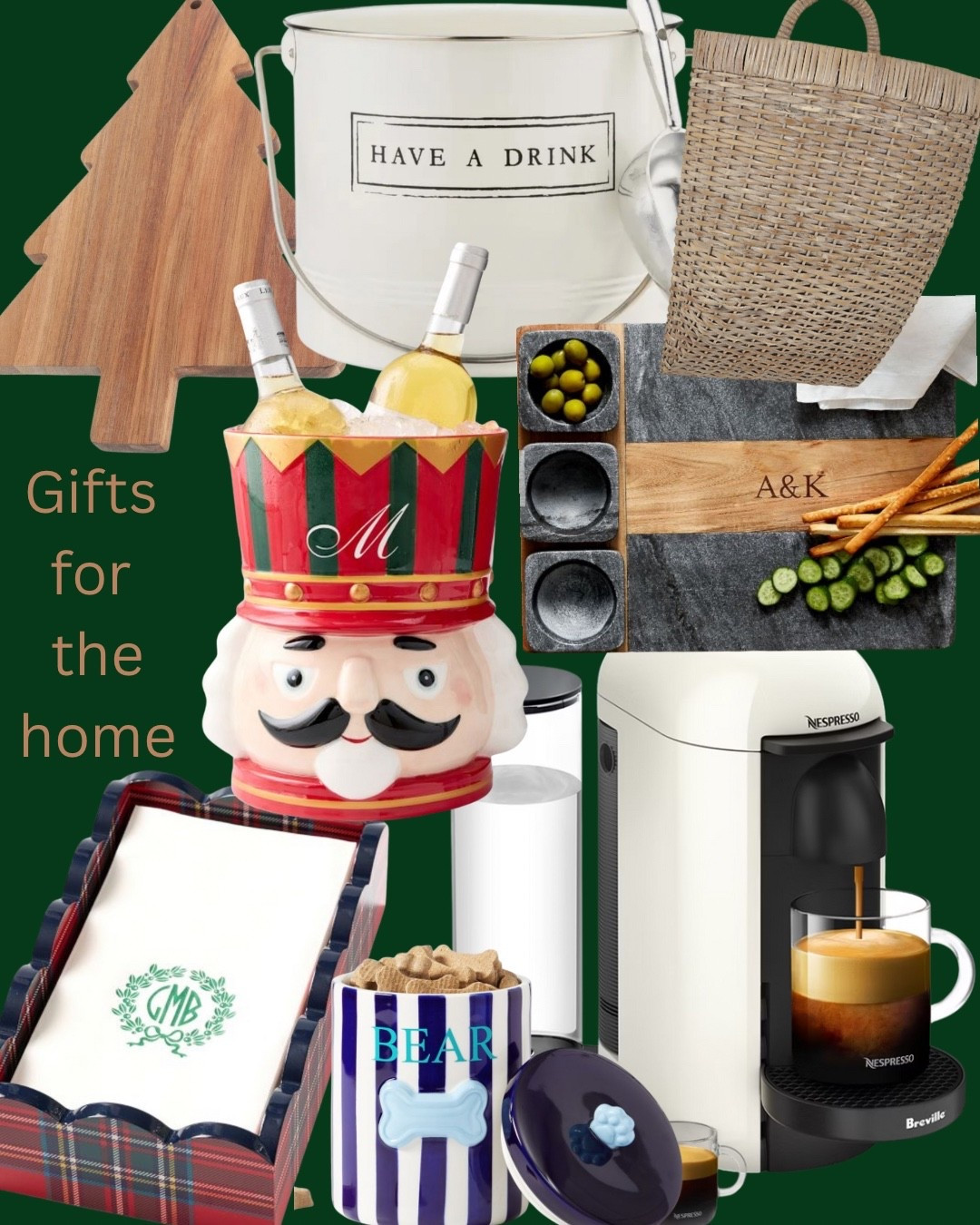 Gifts for the home - everything pictured and more is linked! How fun is the nutcracker ice bucket!! 

#LTKHome #LTKGiftGuide #LTKHoliday