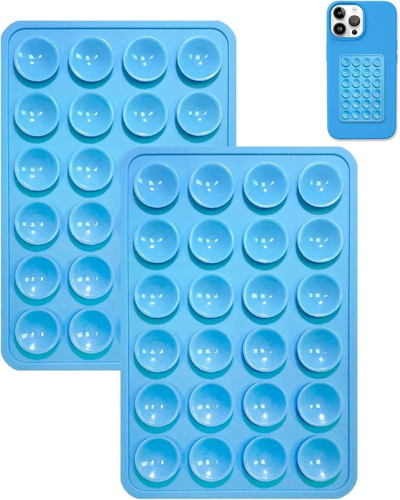 2PCS Silicone Suction Phone Case Mount,Non Slip Suction Cup Phone Mount,Hands-Free Phone Accessor... | Amazon (US)