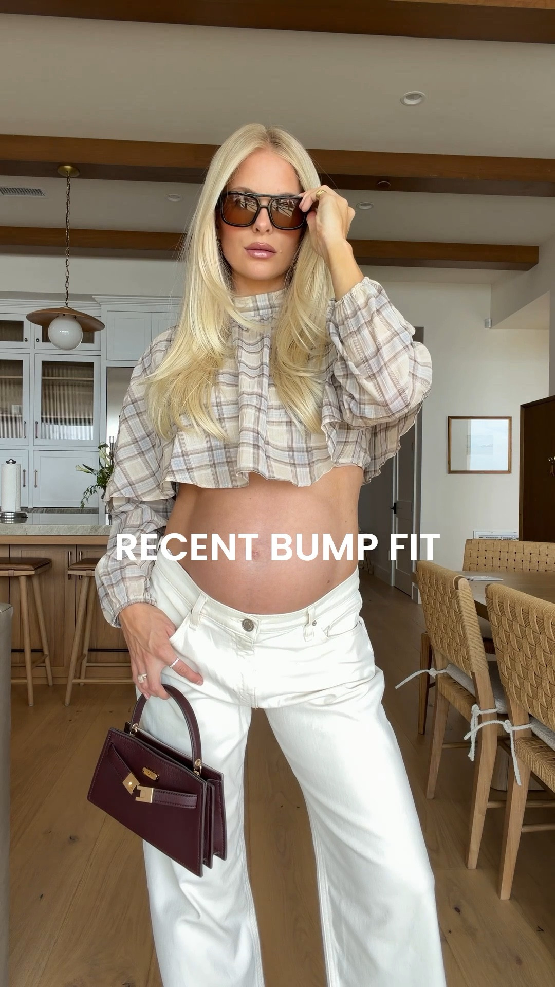 Wearing a medium in top, 31 in jeans (sized up for pregnancy), shoes are older schutz - linked similar! #kathleenpost

Maternity look, bump friendly outfits, spring transition outfit, spring outfits 2026, chic dinner date, spring date night outfit 



#LTKSeasonal #LTKBump #LTKootd
