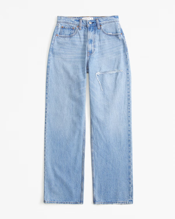 Curve Love High Rise Loose Jean | Abercrombie & Fitch (US)