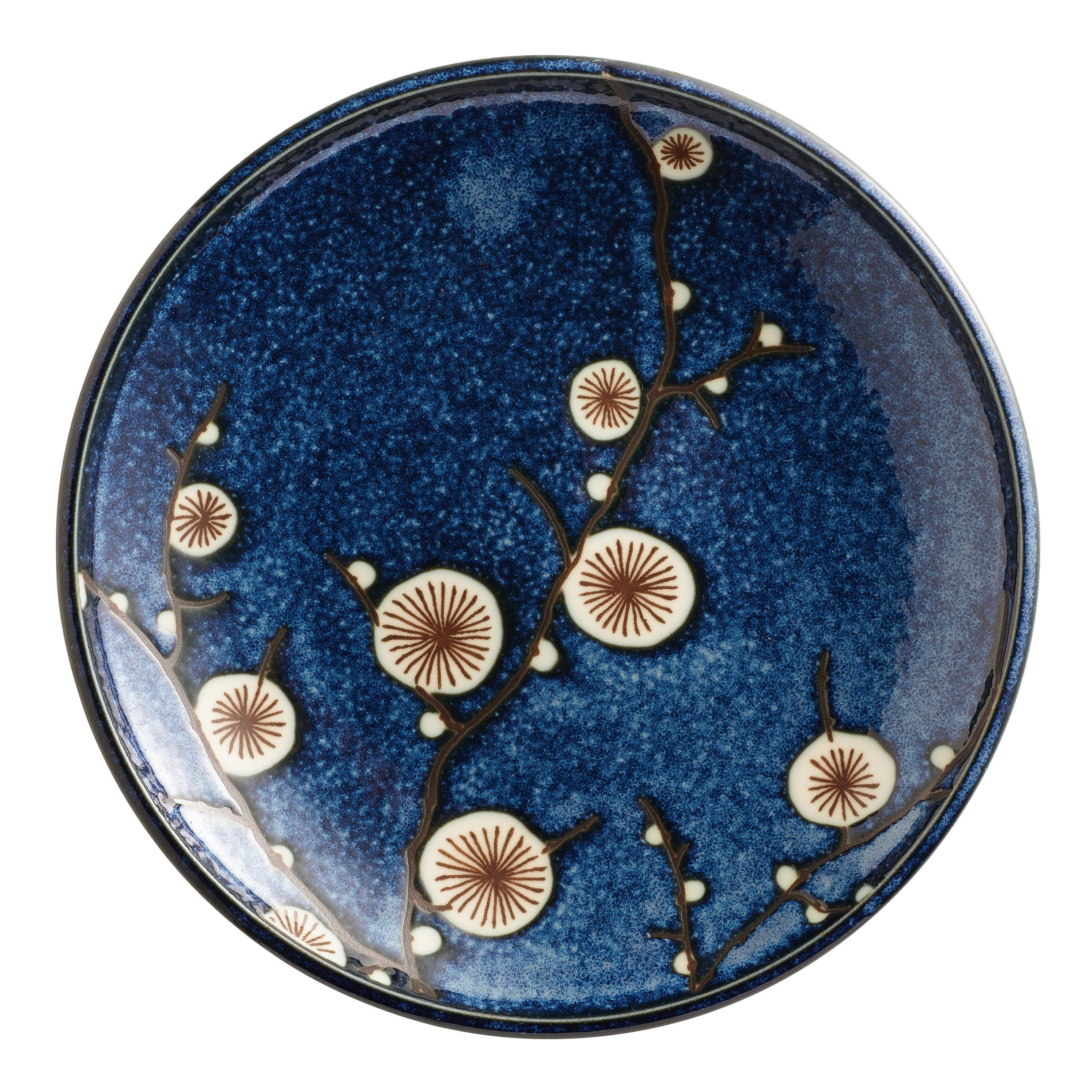 Cherry Blossom Blue Porcelain Salad Plate Set Of 6 | World Market