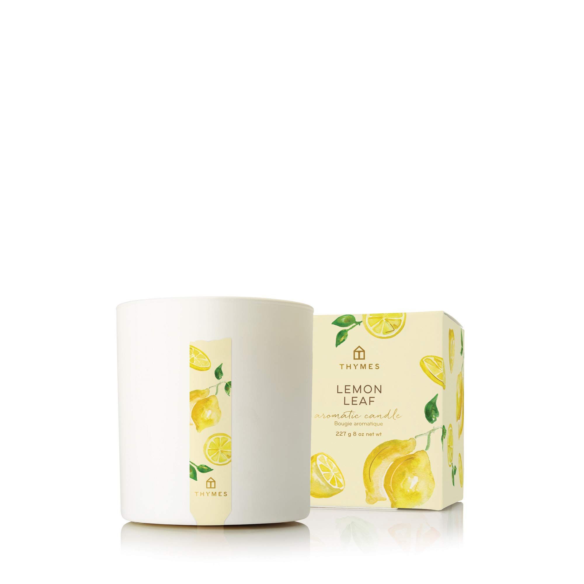 Thymes Lemon Leaf Candle - 8 Oz - Scented Candle for a Fresh Home Fragrance - Aromatherapy Candle... | Amazon (US)