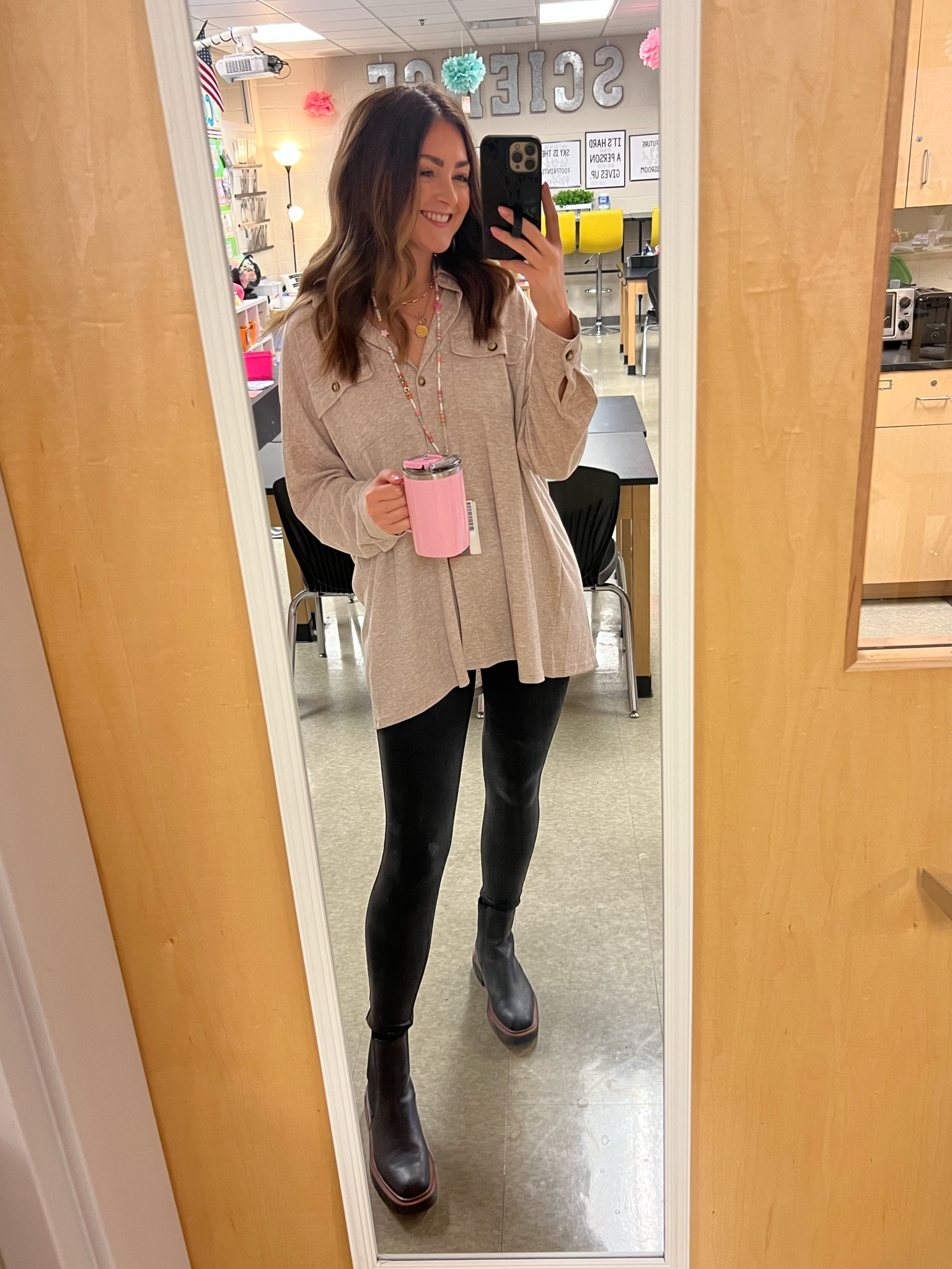 Top: medium
Leggings: small