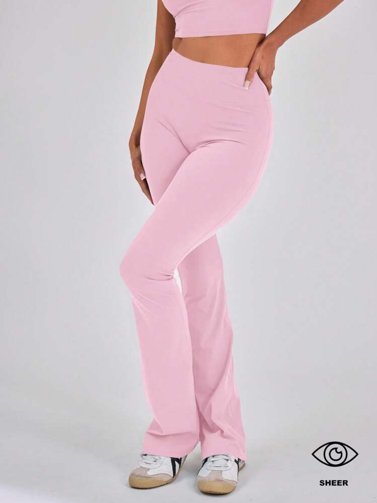 Musera Sport Legging Esportiva Flare Com Cintura Alta Apenas, Padel, Tênis, Pickleball, Academia, Fitness | SHEIN