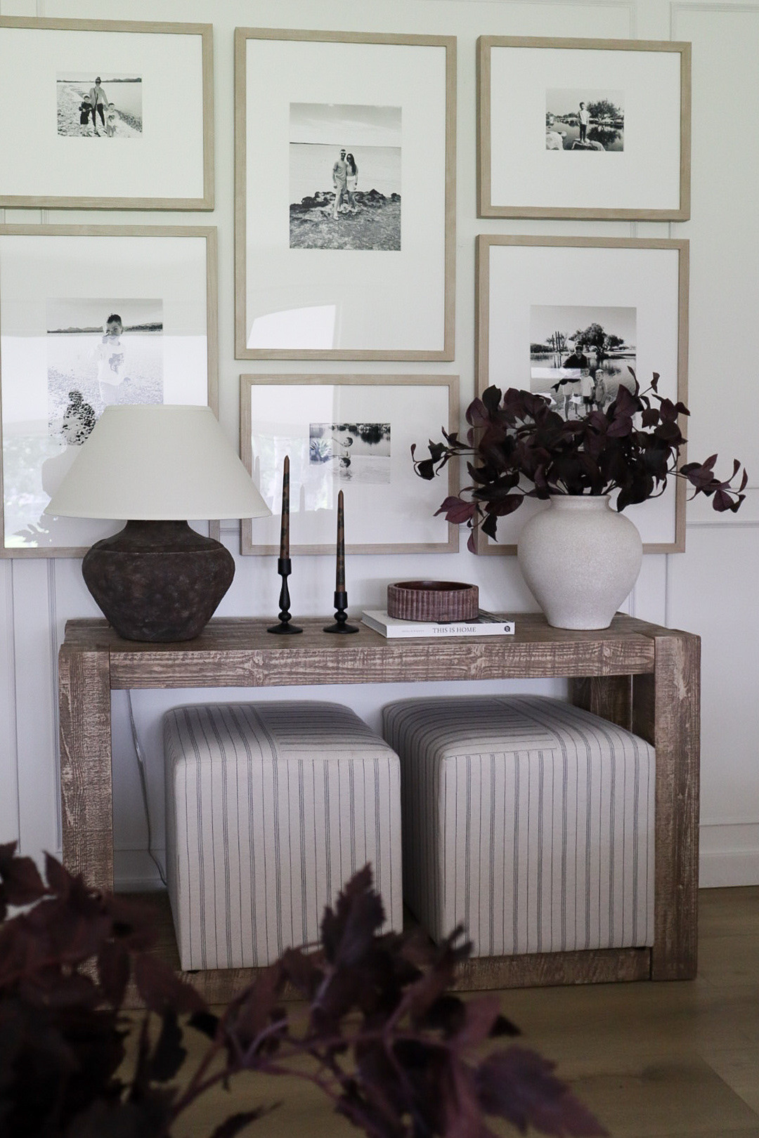 Low key fall console table decor 

#LTKStyleTip #LTKHome #LTKSeasonal