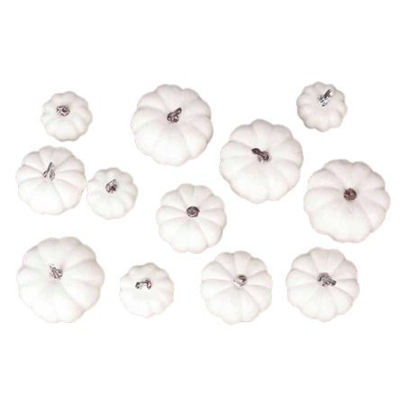 HGYCPP 12 Pcs Halloween Decorative Pumpkin White Desktop Ornaments Artificial Pumpkin | Walmart (US)