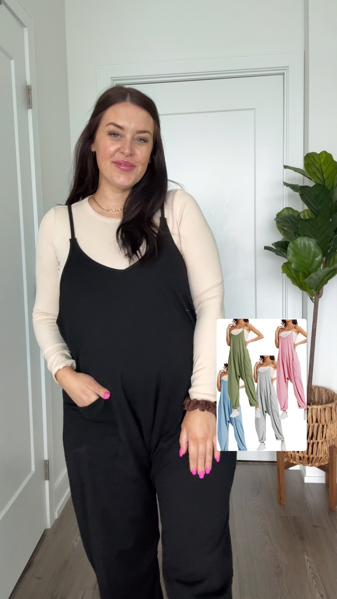 bump friendly Amazon jumper! I’m wearing a large. I would size down as they fit on the bigger side! Non maternity so anyone can wear this! 

#LTKmodest #LTKmidsize #LTKmaternity