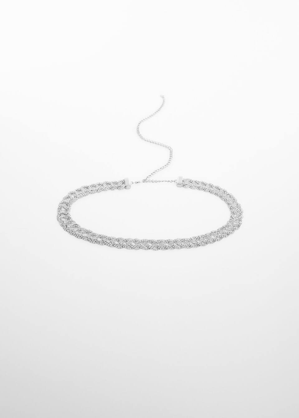 Strassverzierter Flechtgürtel | MANGO (DE)