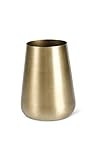K&K Interiors 15557A-2 6 Inch Brushed Gold Vase | Amazon (US)