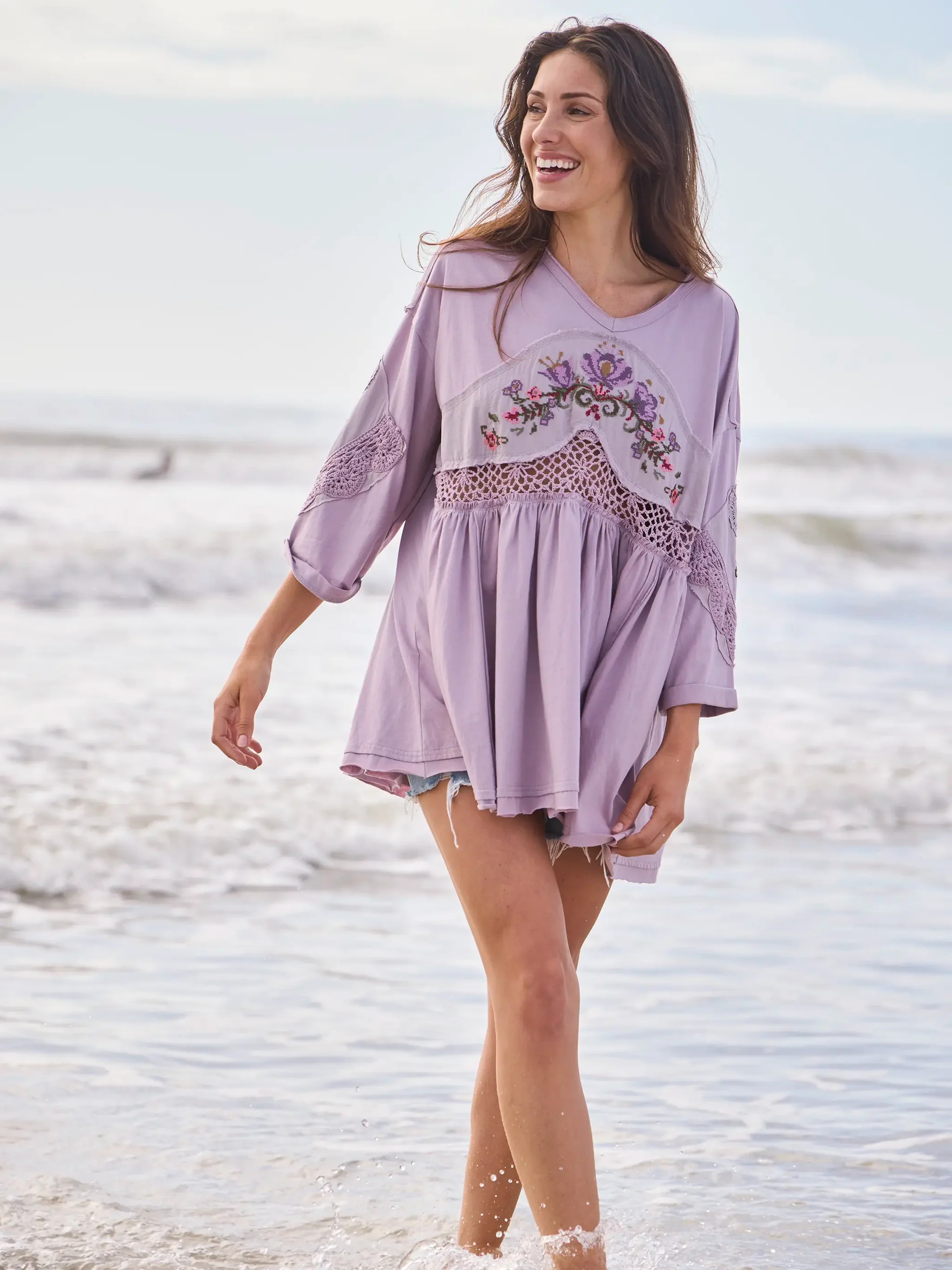 Secret Garden Embroidered Cotton Tunic | Natural Life
