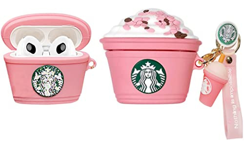 3D Cute Funny Cool Kawaii Fashion Ice Cream Cup for AirPods 3rd Generation Case [2021] Charging Case Pink (Pink) | Amazon (US)