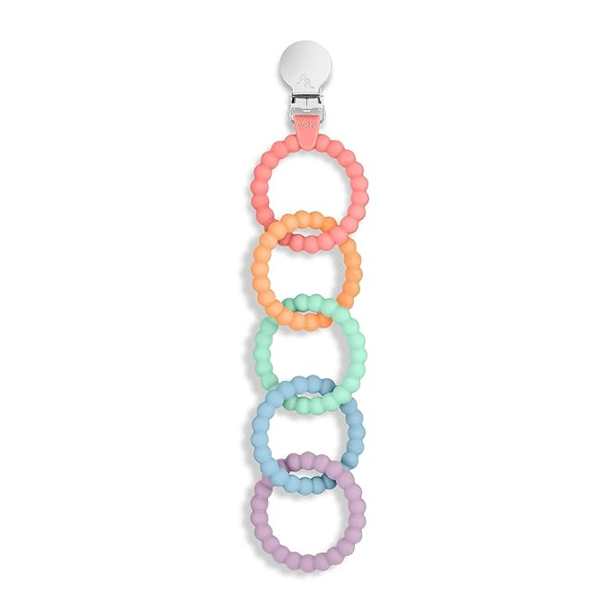 Ryan & Rose Cutie Clinks Attachable Teether Chew Toy for Babies (Mosaic) | Amazon (US)