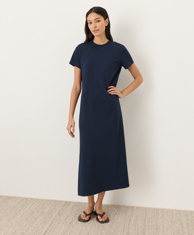 Organic Soft-Slub Essential Easy Tee Maxi Dress | Pact Apparel