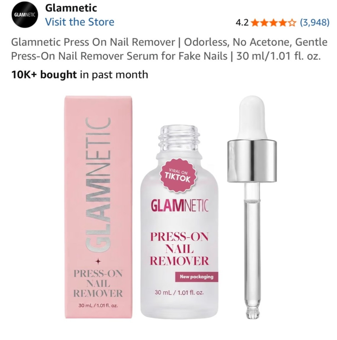 Removing press-ons without damaging your nails >>> ✨ This nail glue remover makes the whole process so quick and easy — no soaking forever, no peeling, no stressing. A must-have in my beauty routine 💅🤍 #LTKBeauty #AmazonFinds #NailCare #PressOnNails #BeautyFinds
