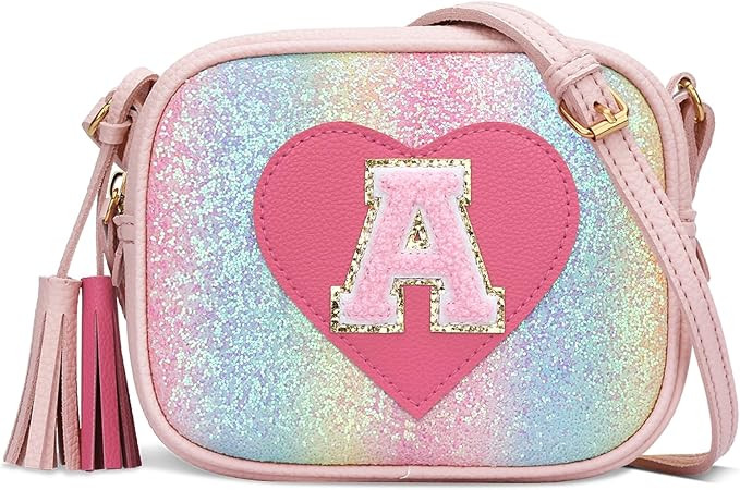 KKXIU 2 3 4 5 6 7 8 9 10 Year Old Girl Gift Kids Purse Toddler Wallet Crossbody Bag with Tassel | Amazon (US)