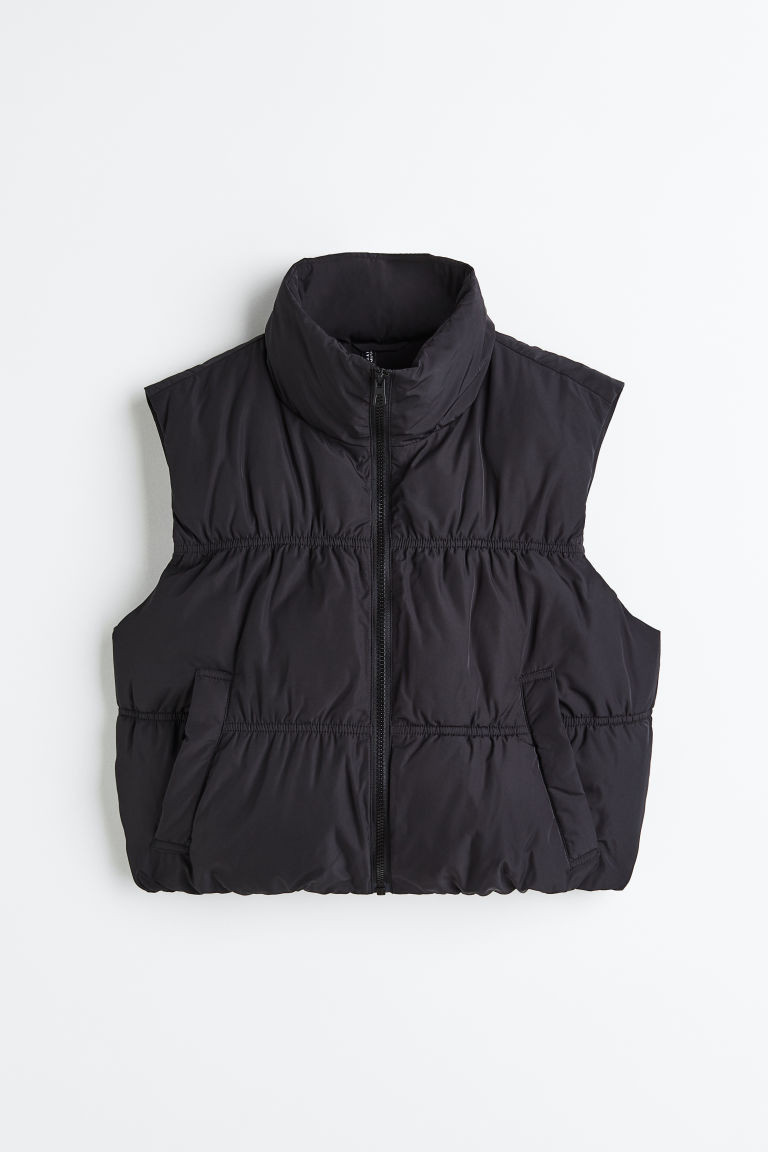 H & M - Puffer Vest - Black | H&M (US + CA)