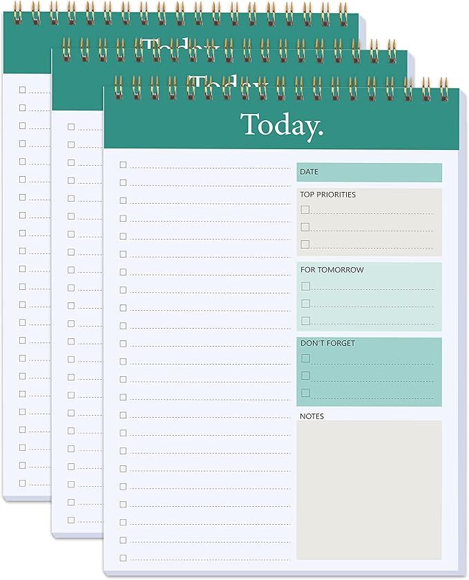 To Do List Notepad - Daily Planner Notepad Undated 52 Sheets Tear Off, 5.5" x 8.3" Planning Pad C... | Amazon (US)
