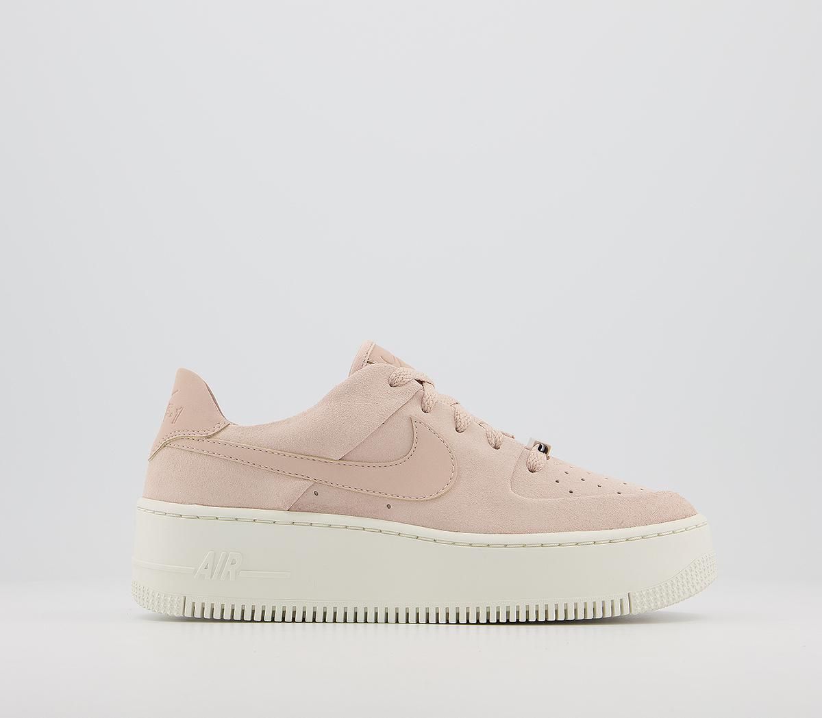 Nike Air Force 1 Sage Trainers Particle Beige Phantom - Hers trainers | OFFICE London (UK)