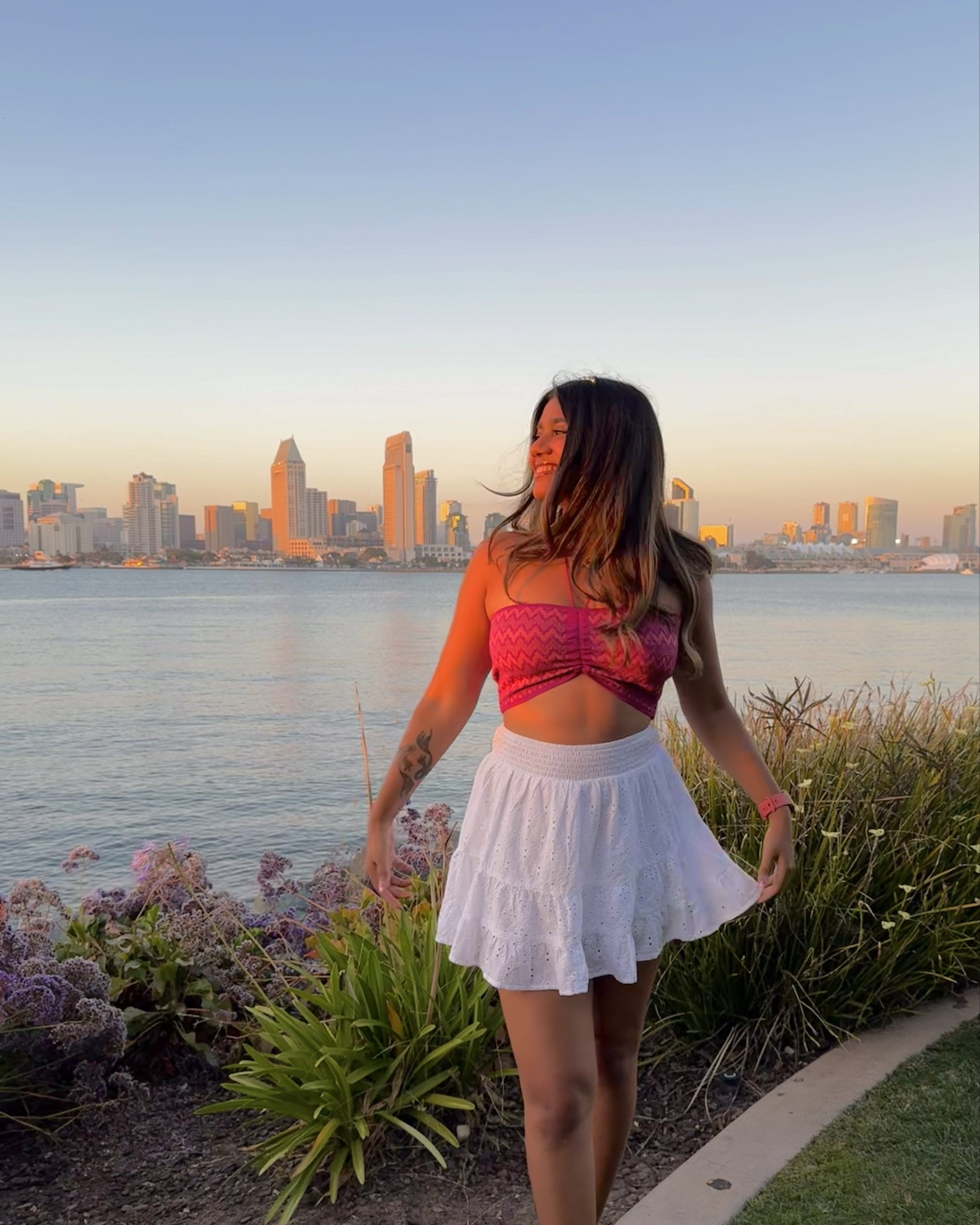 cute girly outfit, white skirt, flowy white skirt, pink crop top, crop
top and skirt, halter top, tube top, summer outfits, spring outfits, floral vibes, flowy outfit, birthday outfit, vacation outfit, beach outfit, europe outfit

#LTKSeasonal