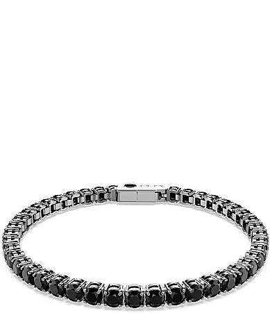 Swarovski Matrix Tennis Line Bracelet - Black | Dillard's