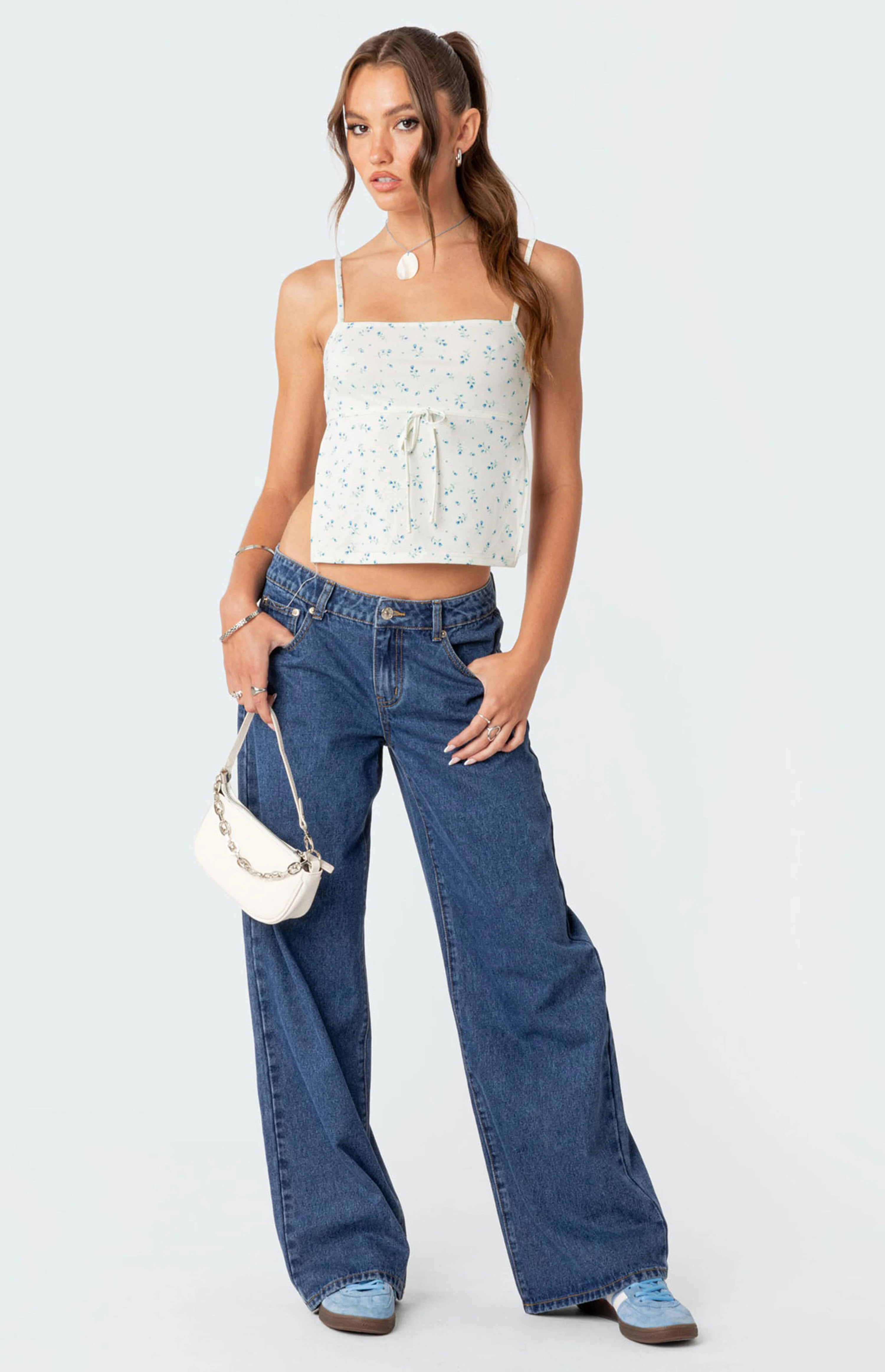 Edikted Raelynn Washed Low Rise Jeans | PacSun